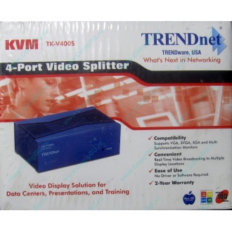 Видеосплиттер TRENDnet KVM TK-V400S (4-Port) в Назрани, разветвитель видеосигнала TRENDnet KVM TK-V400S (Назрань)
