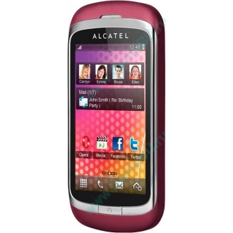 Красно-розовый телефон Alcatel One Touch 818 (Назрань)