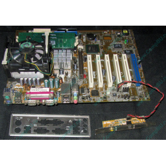 Материнская плата Asus P4PE (FireWire) с процессором Intel Pentium-4 2.4GHz s.478 и памятью 768Mb DDR1 Б/У (Назрань)